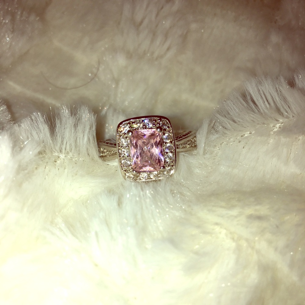 Pink and Silver Ring
